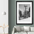 Chairlift to the Top by Alex Tonetti on GIANT ART - gray photo illustration