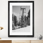 Chairlift to the Top by Alex Tonetti on GIANT ART - gray photo illustration