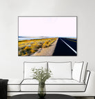 Along the Salt Flats by Alex Tonetti on GIANT ART - yellow photo illustration