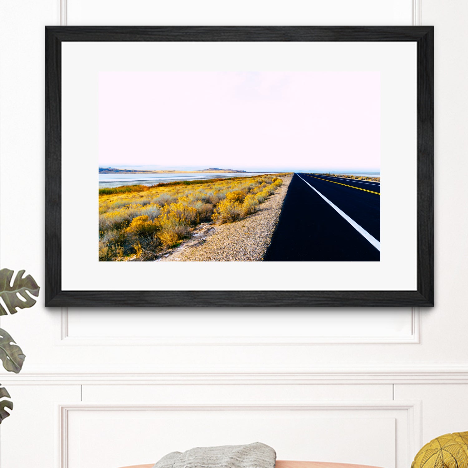 Along the Salt Flats by Alex Tonetti on GIANT ART - yellow photo illustration