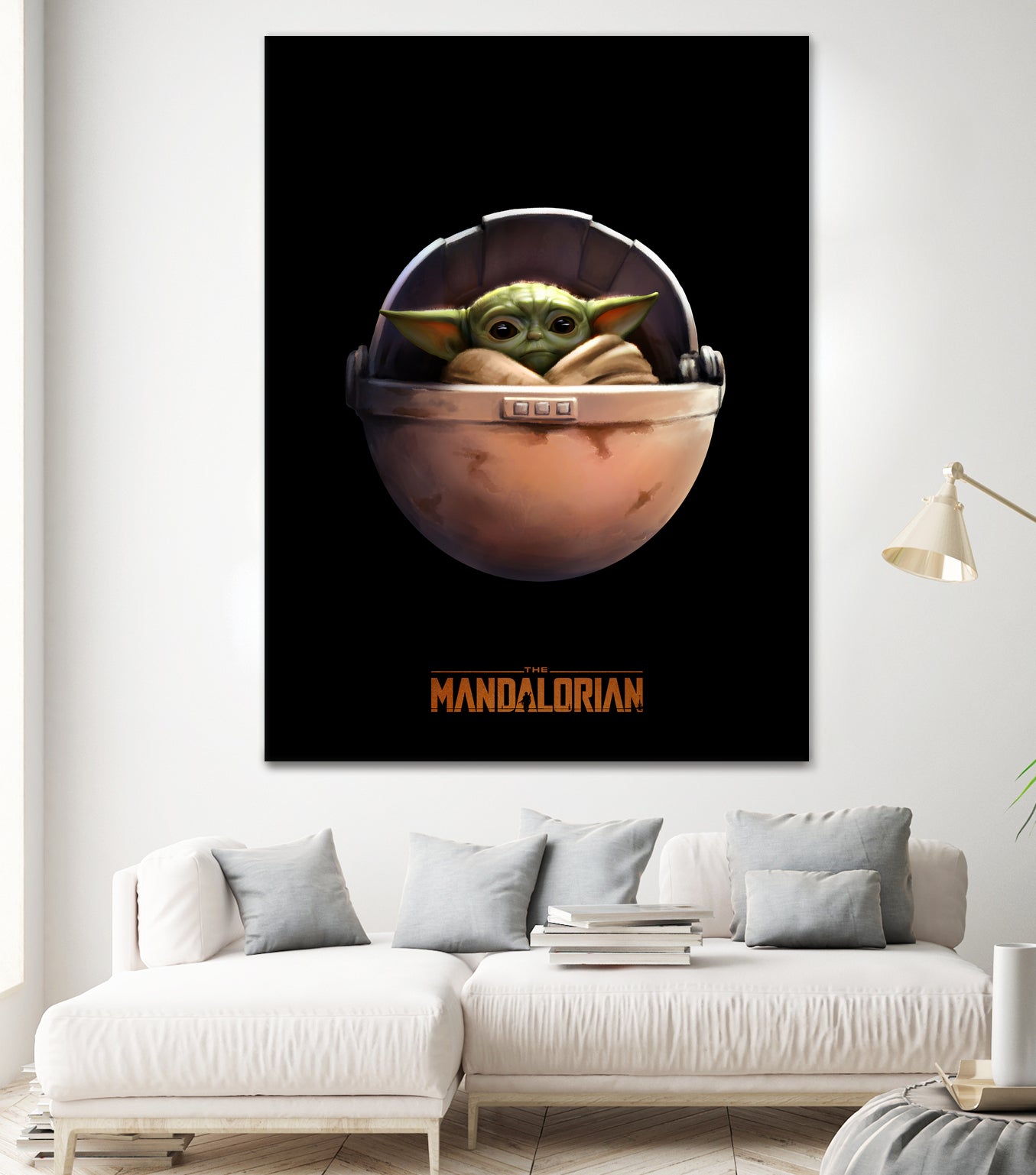 Baby Yoda The Mandalorian by Sundeep Kumar on GIANT ART - green digital painting