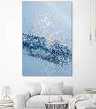 Sparkling Classic Blue Ocean Lady Glitter #1 (Faux Glitter) by Anita & Bella Jantz on GIANT ART - blue photo illustration