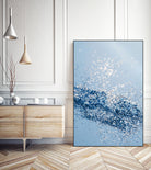 Sparkling Classic Blue Ocean Lady Glitter #1 (Faux Glitter) by Anita & Bella Jantz on GIANT ART - blue photo illustration