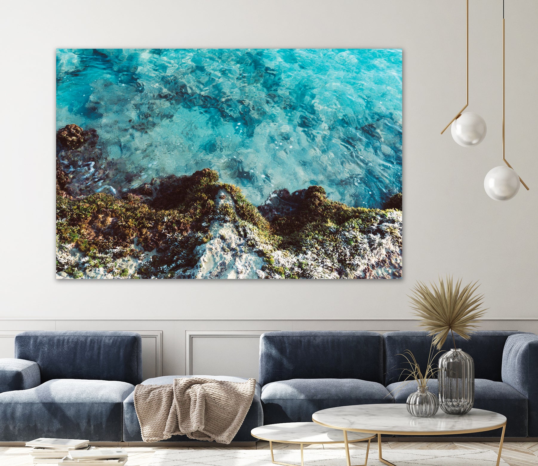 Blue Coast by Alex Tonetti on GIANT ART - blue photo illustration