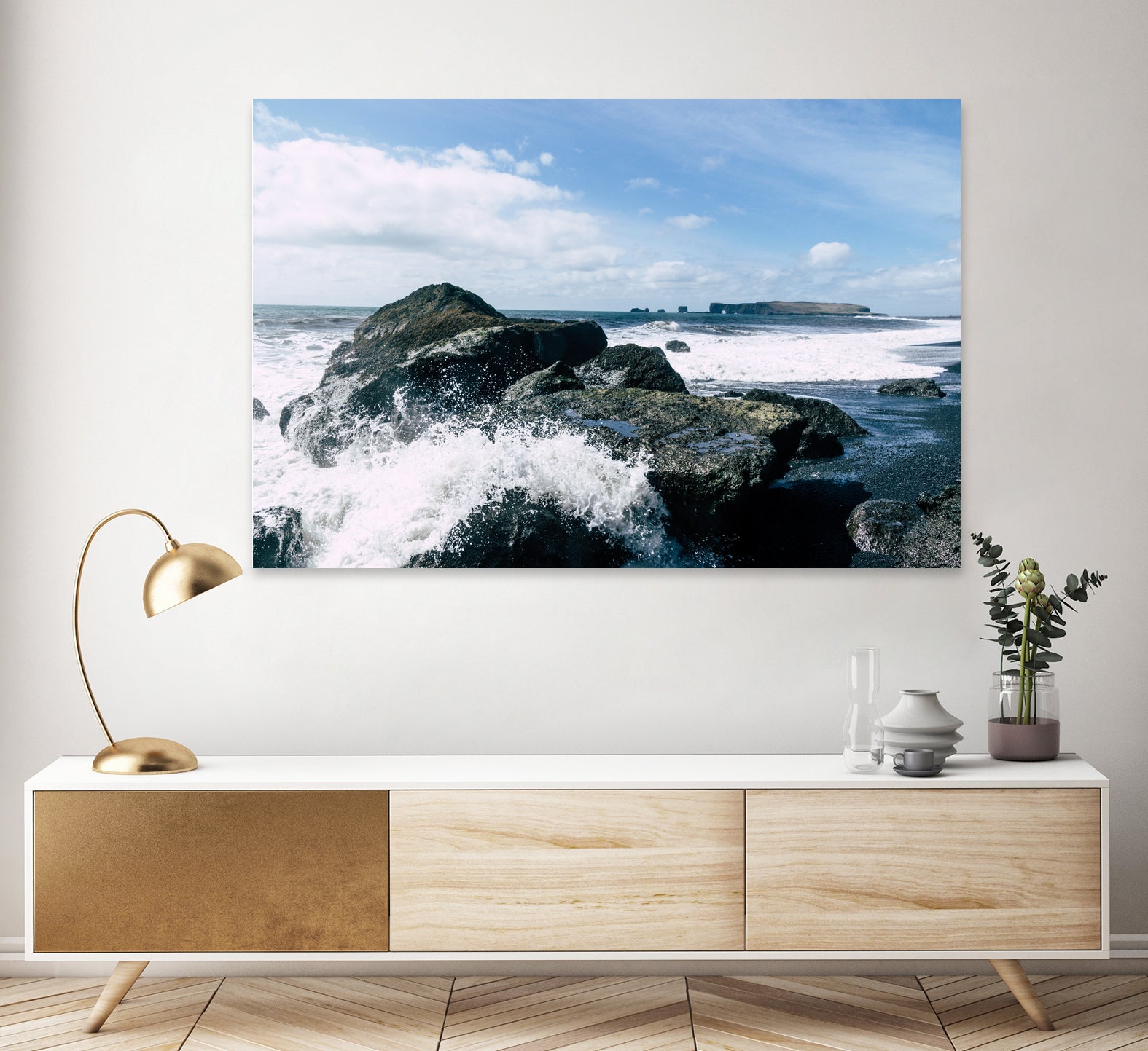 Crash Into Me by Alex Tonetti on GIANT ART - blue photo illustration