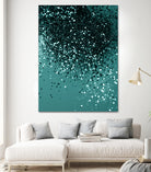 Teal Mermaid Ocean Glitter #3 #shiny #decor #art by Anita & Bella Jantz on GIANT ART - green photo illustration