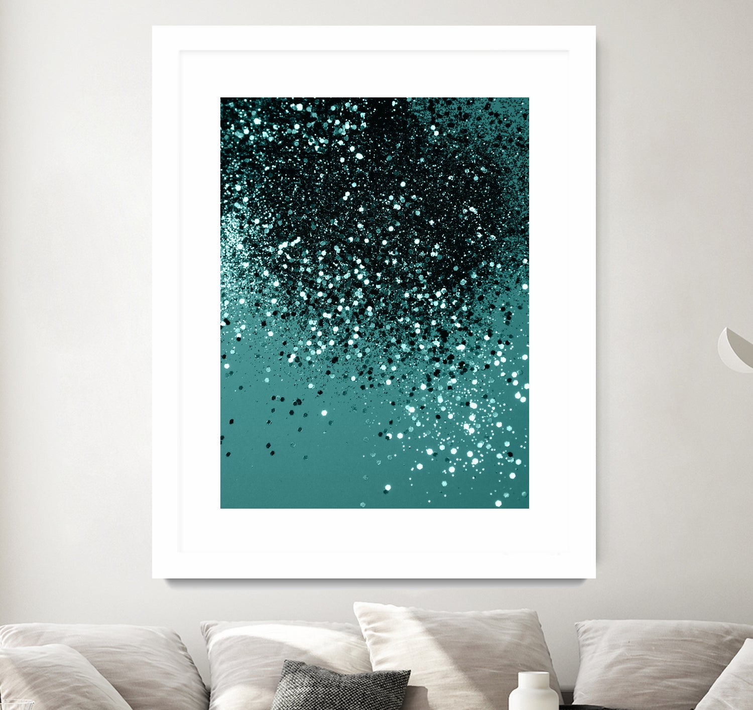 Teal Mermaid Ocean Glitter #3 #shiny #decor #art by Anita & Bella Jantz on GIANT ART - green photo illustration