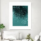 Teal Mermaid Ocean Glitter #3 #shiny #decor #art by Anita & Bella Jantz on GIANT ART - green photo illustration