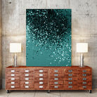 Teal Mermaid Ocean Glitter #3 #shiny #decor #art by Anita & Bella Jantz on GIANT ART - green photo illustration