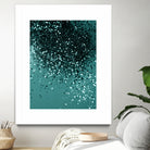 Teal Mermaid Ocean Glitter #3 #shiny #decor #art by Anita & Bella Jantz on GIANT ART - green photo illustration