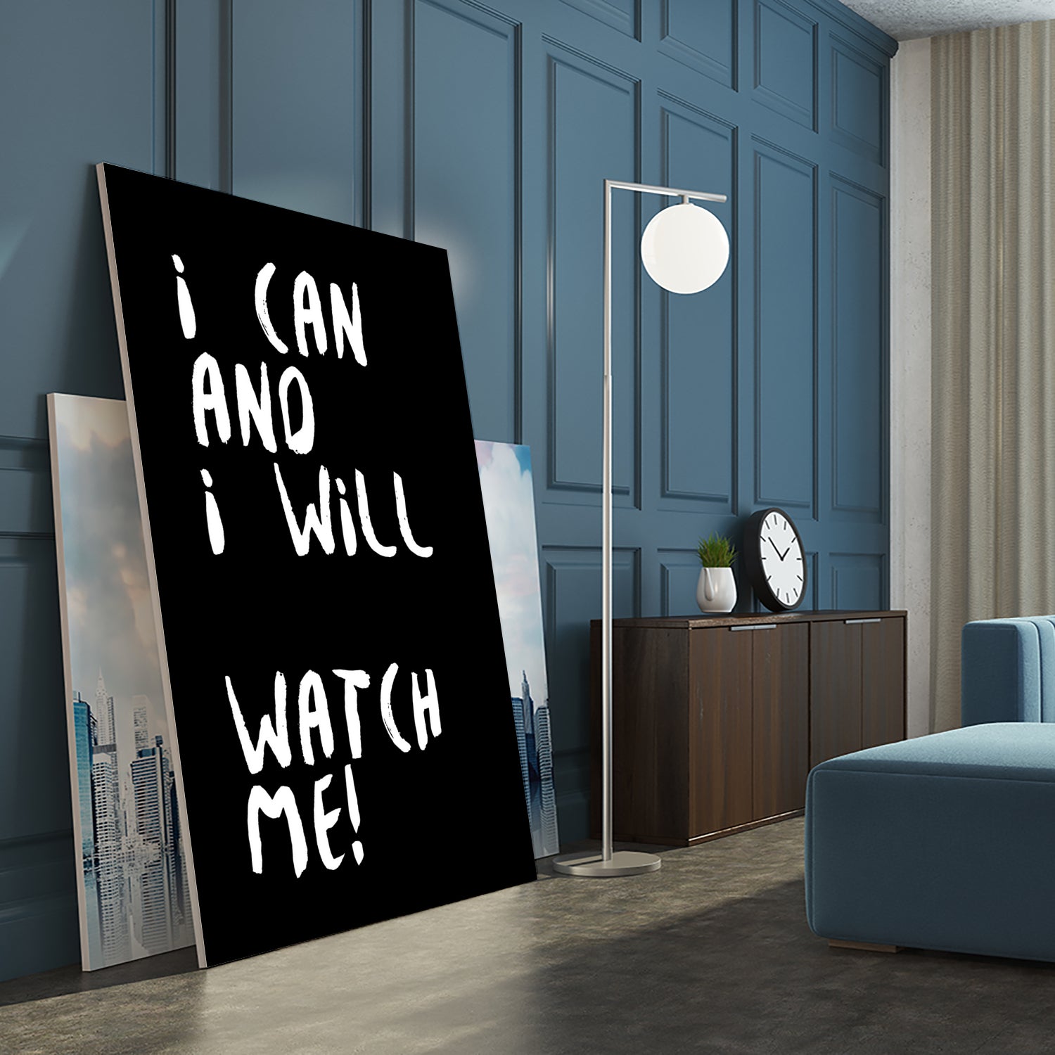 i can and i will by kim karol on GIANT ART - black typography