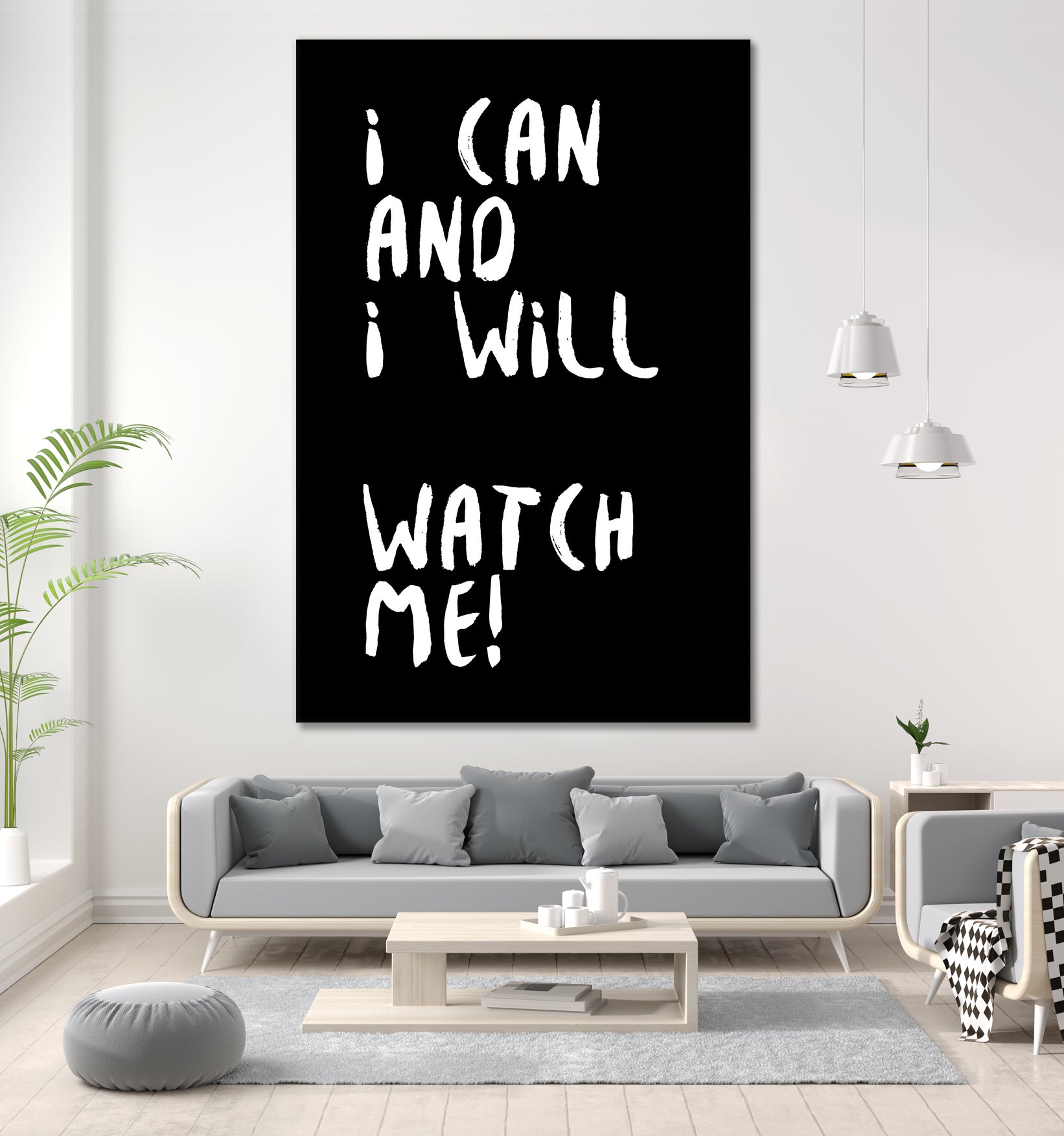 i can and i will by kim karol on GIANT ART - black typography