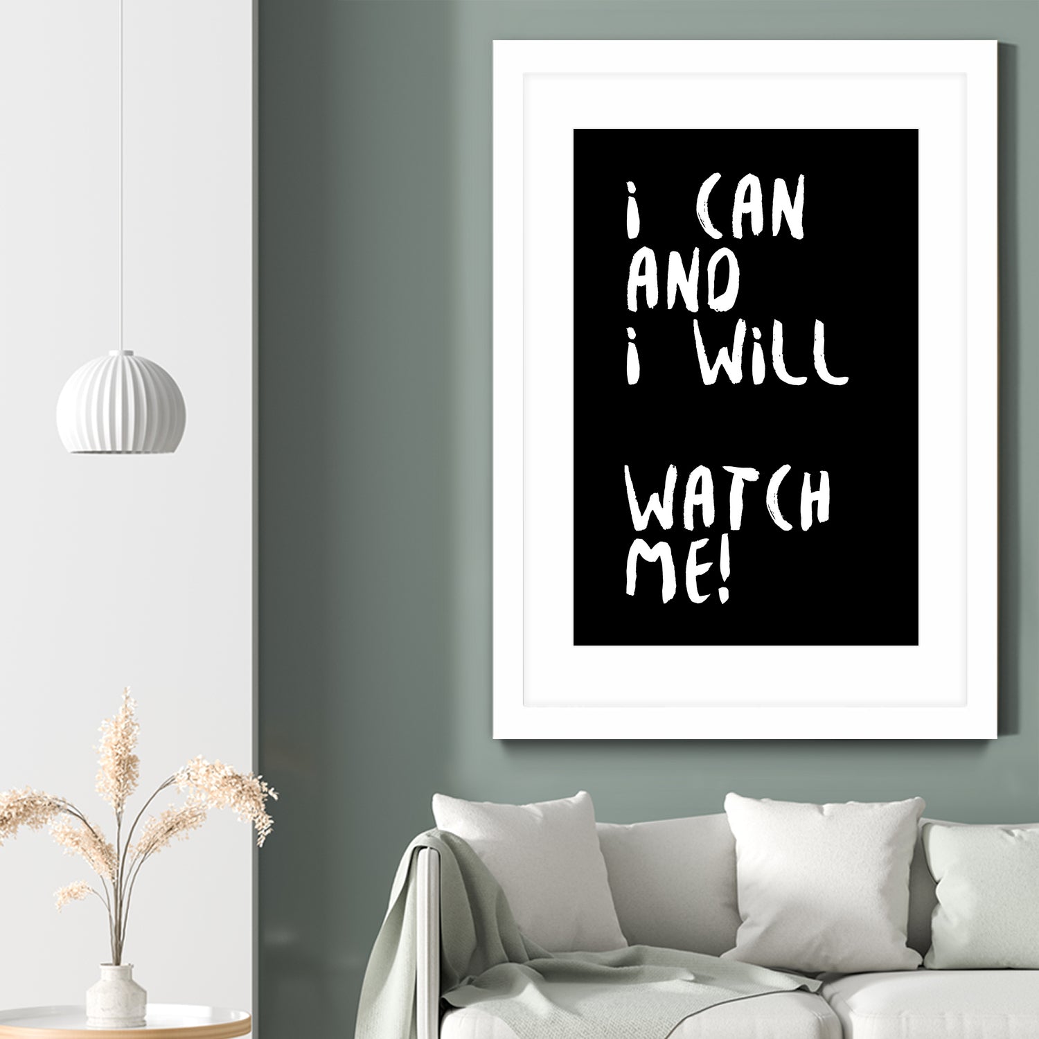 i can and i will by kim karol on GIANT ART - black typography