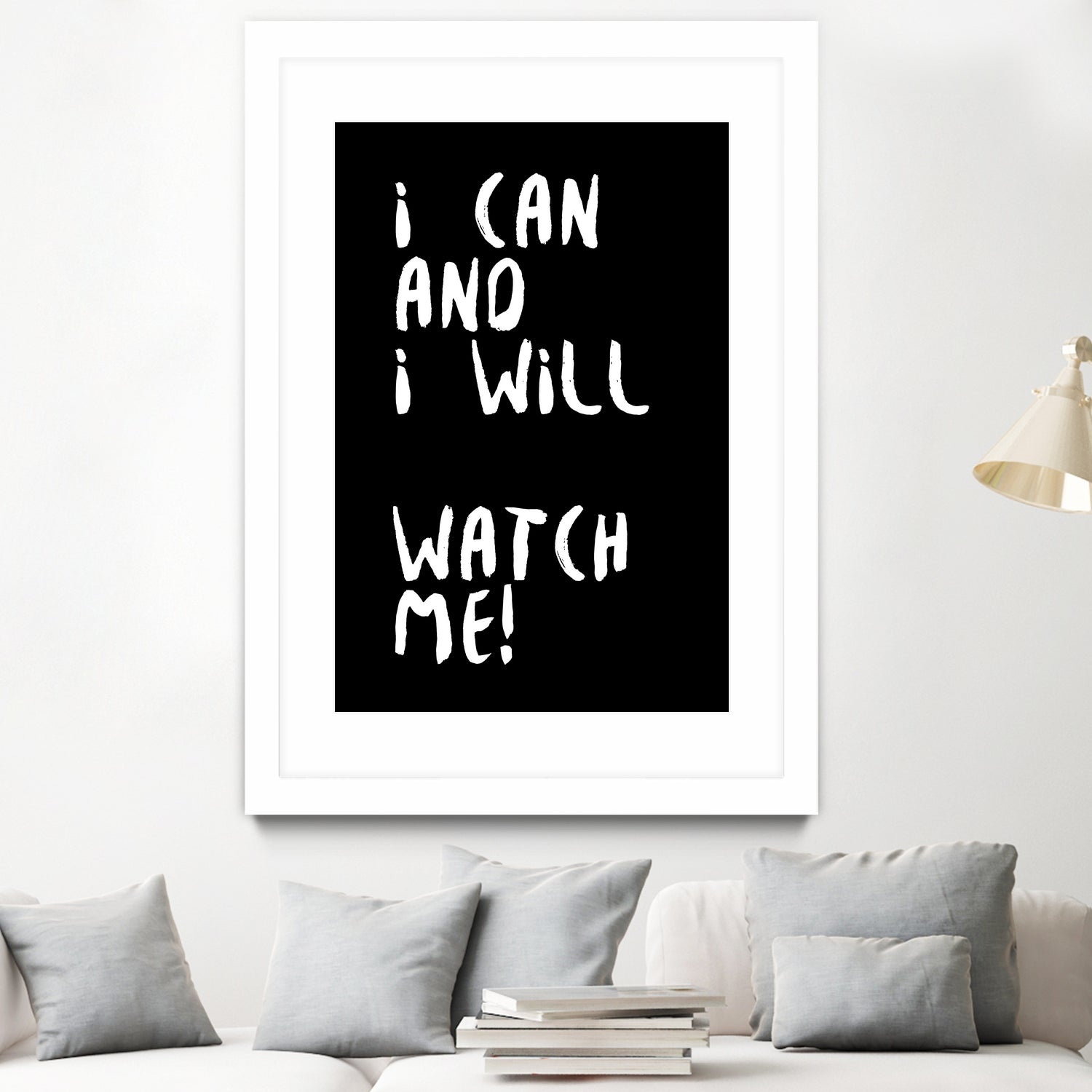 i can and i will by kim karol on GIANT ART - black typography