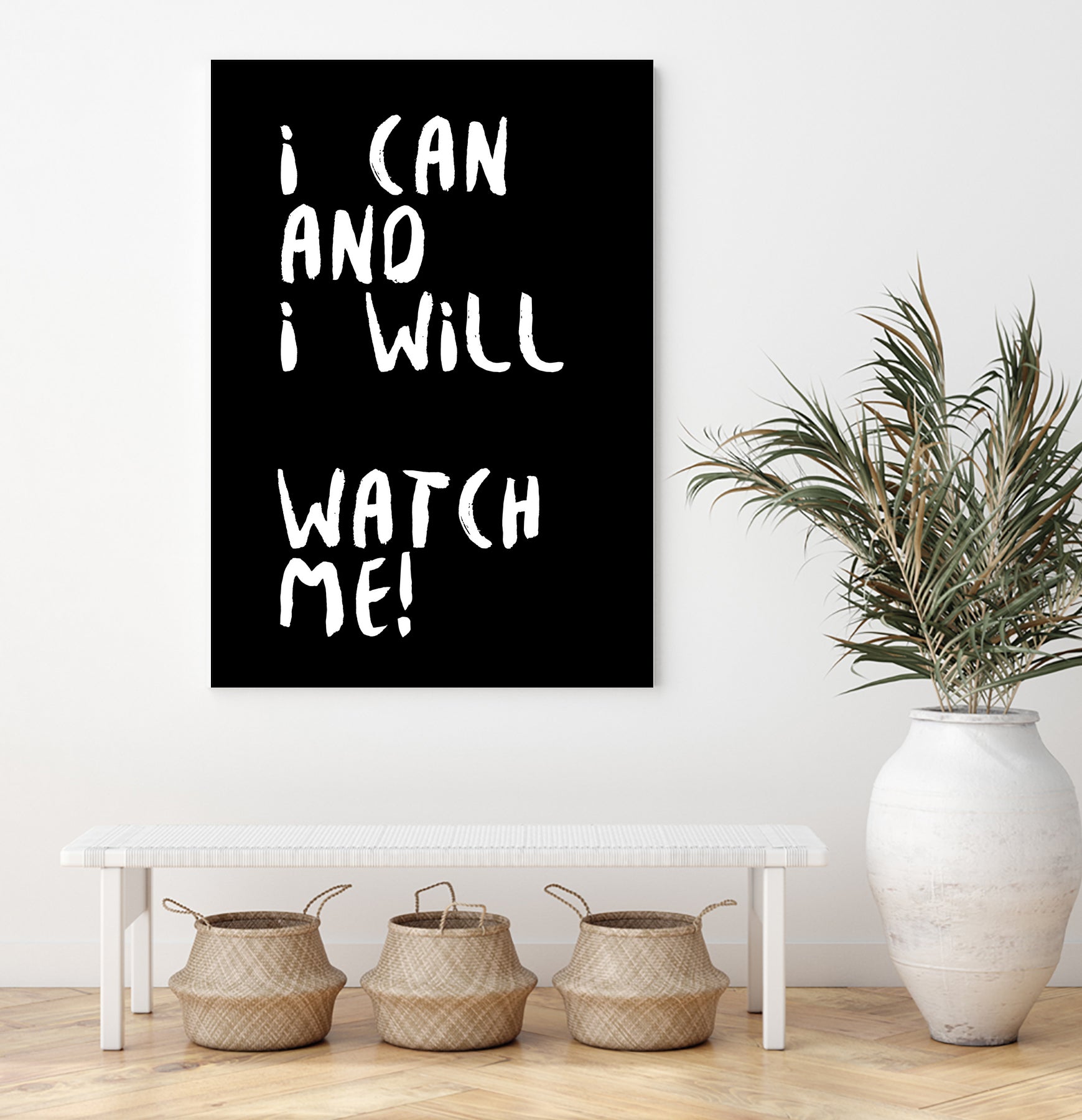 i can and i will by kim karol on GIANT ART - black typography