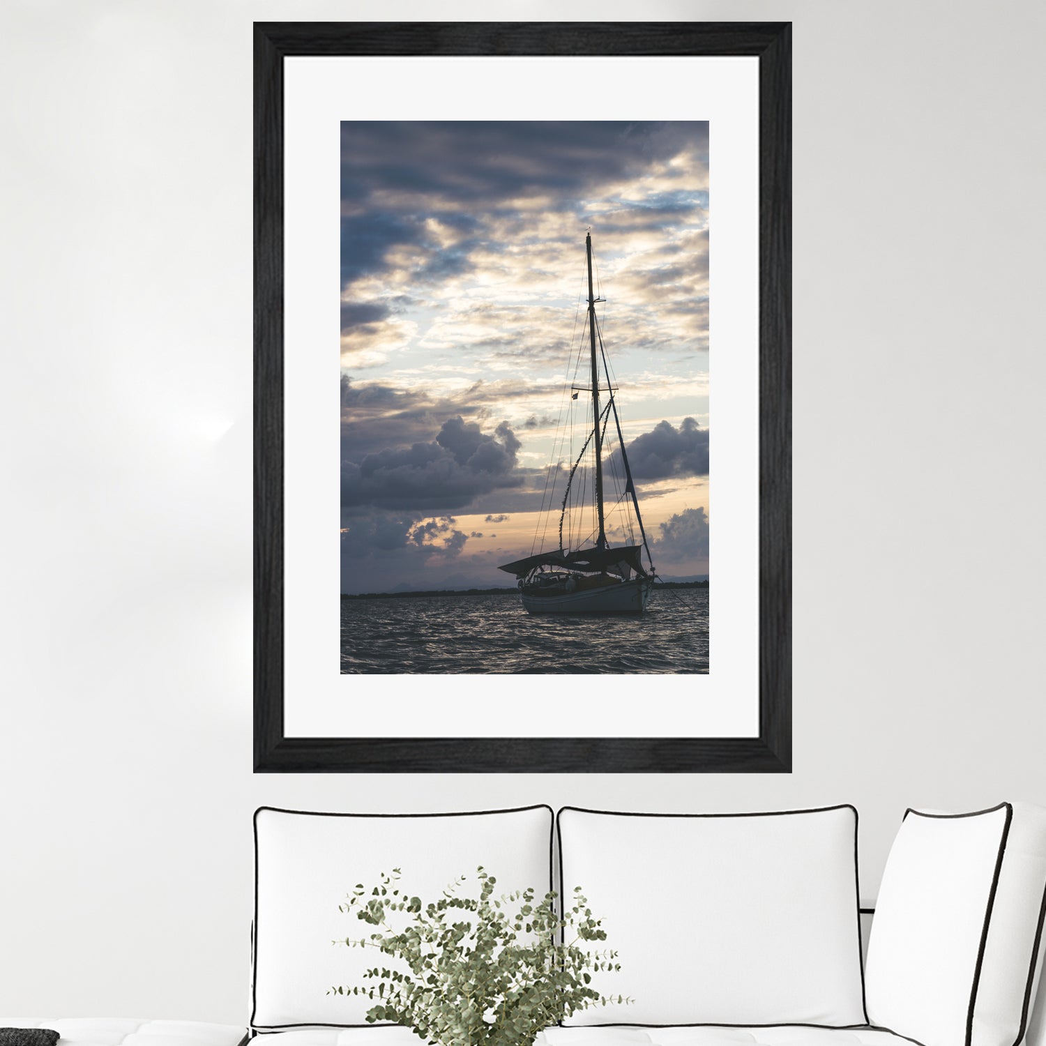 Ship Silhouette by Alex Tonetti on GIANT ART - blue photo illustration