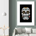 Mexican Skull by Afif Quilimo on GIANT ART - black digital drawing