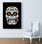 Mexican Skull by Afif Quilimo on GIANT ART - black digital drawing