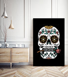 Mexican Skull by Afif Quilimo on GIANT ART - black digital drawing