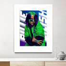 Billie Green Eilish by Laksana Ardie on GIANT ART - green digital painting