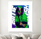 Billie Green Eilish by Laksana Ardie on GIANT ART - green digital painting