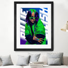 Billie Green Eilish by Laksana Ardie on GIANT ART - green digital painting