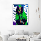 Billie Green Eilish by Laksana Ardie on GIANT ART - green digital painting