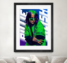 Billie Green Eilish by Laksana Ardie on GIANT ART - green digital painting