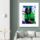 Billie Green Eilish by Laksana Ardie on GIANT ART - green digital painting