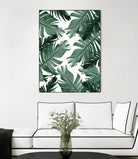 Tropical Banana Leaves Pattern #3 #tropical #decor #art by Anita & Bella Jantz on GIANT ART - green photo illustration