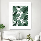 Tropical Banana Leaves Pattern #3 #tropical #decor #art by Anita & Bella Jantz on GIANT ART - green photo illustration