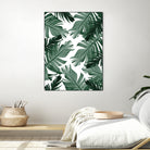 Tropical Banana Leaves Pattern #3 #tropical #decor #art by Anita & Bella Jantz on GIANT ART - green photo illustration