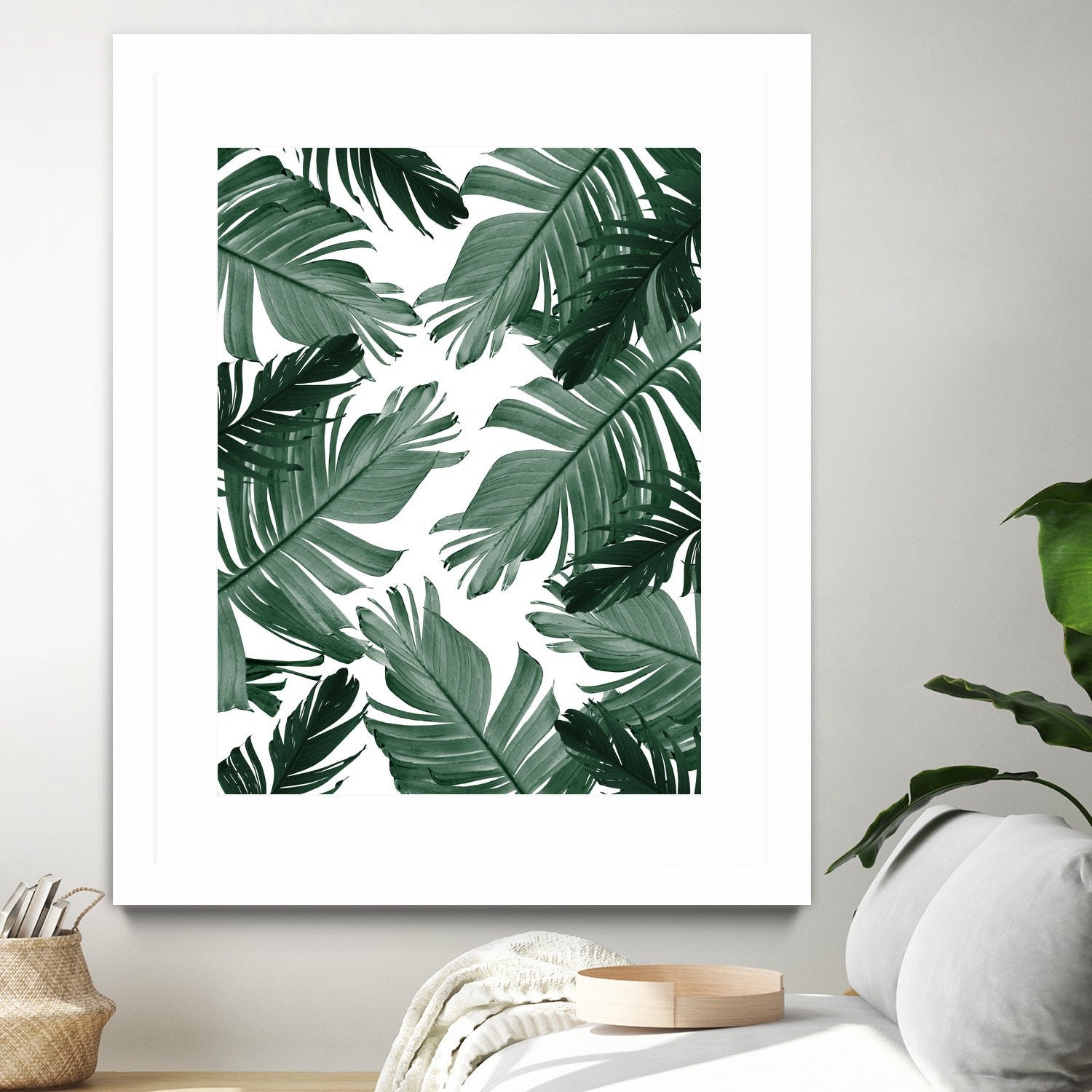 Tropical Banana Leaves Pattern #3 #tropical #decor #art by Anita & Bella Jantz on GIANT ART - green photo illustration