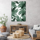 Tropical Banana Leaves Pattern #3 #tropical #decor #art by Anita & Bella Jantz on GIANT ART - green photo illustration