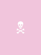 SKULL - LIGHT PINK & WHITE by Alexander Tonetti on GIANT ART - pink digital drawing