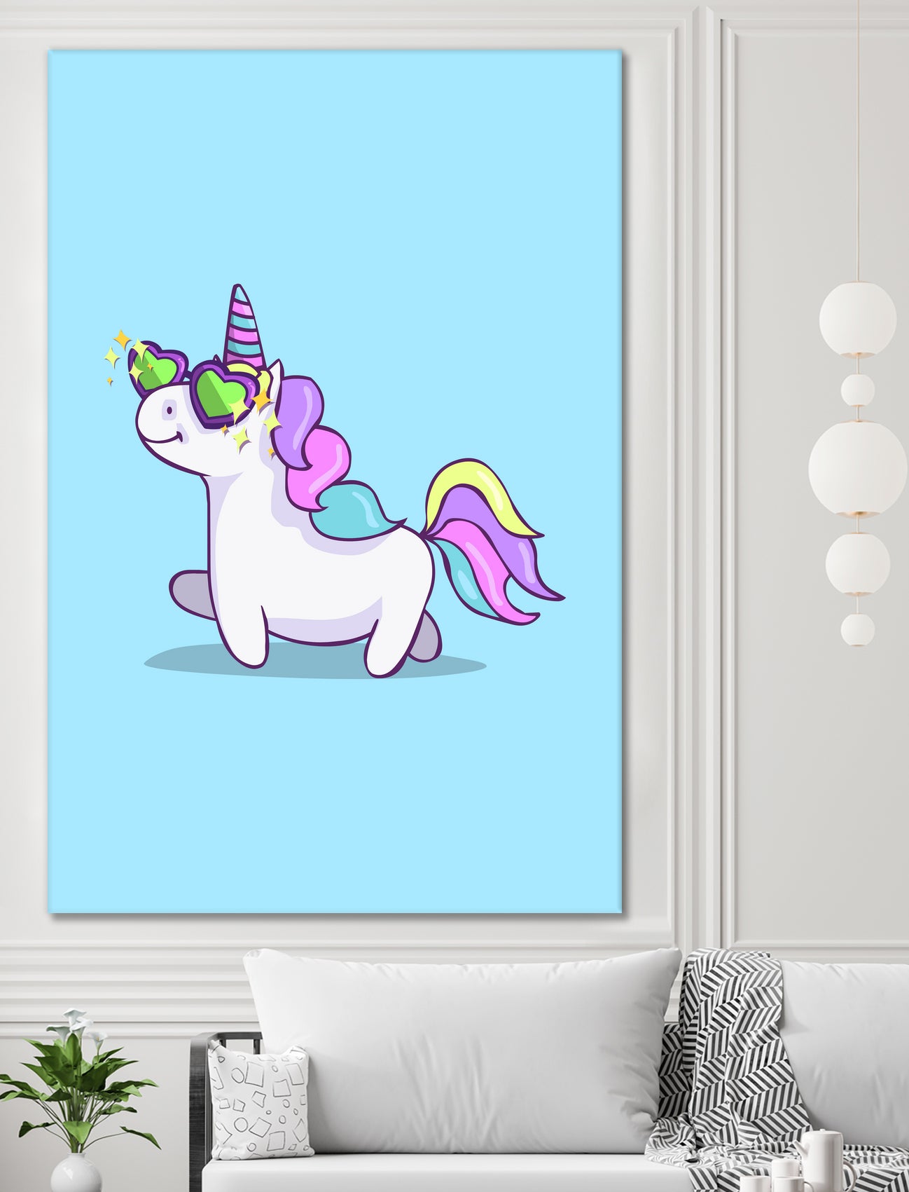 Fabulous Unicorn by Ana Villanueva on GIANT ART - blue character design