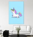 Fabulous Unicorn by Ana Villanueva on GIANT ART - blue character design