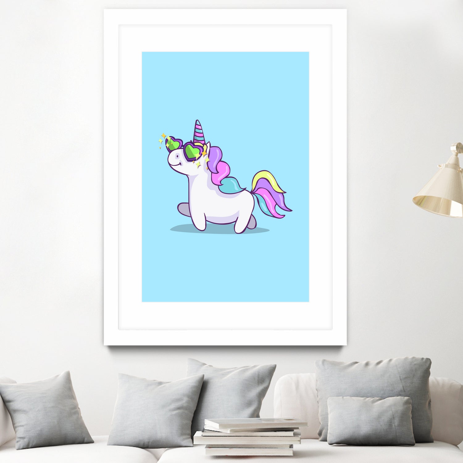 Fabulous Unicorn by Ana Villanueva on GIANT ART - blue character design