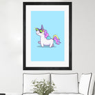 Fabulous Unicorn by Ana Villanueva on GIANT ART - blue character design