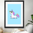 Fabulous Unicorn by Ana Villanueva on GIANT ART - blue character design