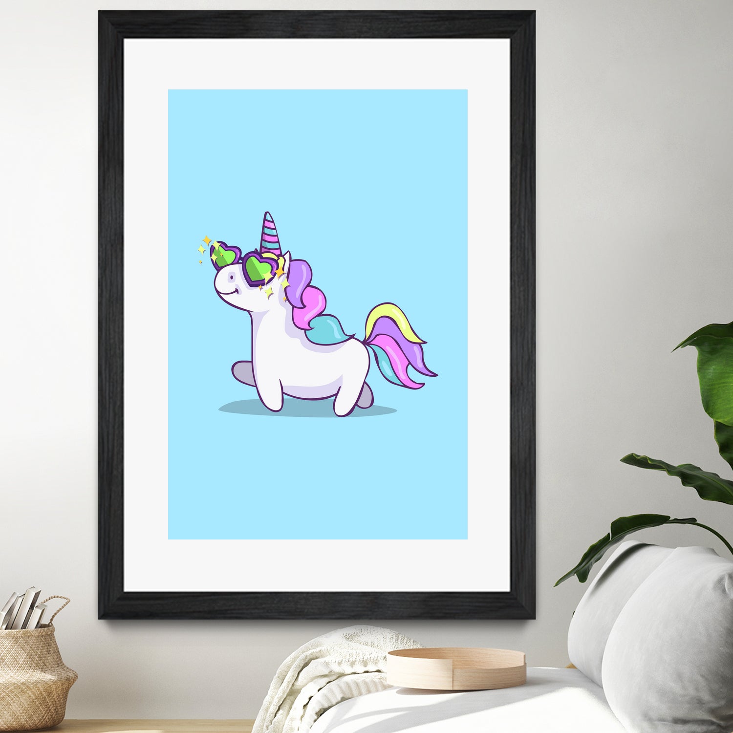 Fabulous Unicorn by Ana Villanueva on GIANT ART - blue character design