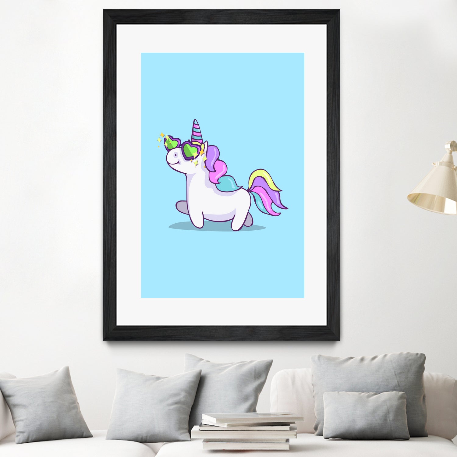 Fabulous Unicorn by Ana Villanueva on GIANT ART - blue character design