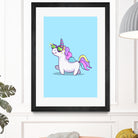 Fabulous Unicorn by Ana Villanueva on GIANT ART - blue character design