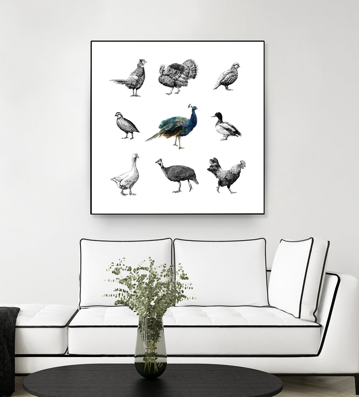 Bird Farm by Martina Dirce Carcano on GIANT ART - white digital painting