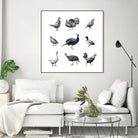 Bird Farm by Martina Dirce Carcano on GIANT ART - white digital painting