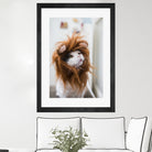 Cat lion by Jovana Rikalo on GIANT ART - orange photo manipulation