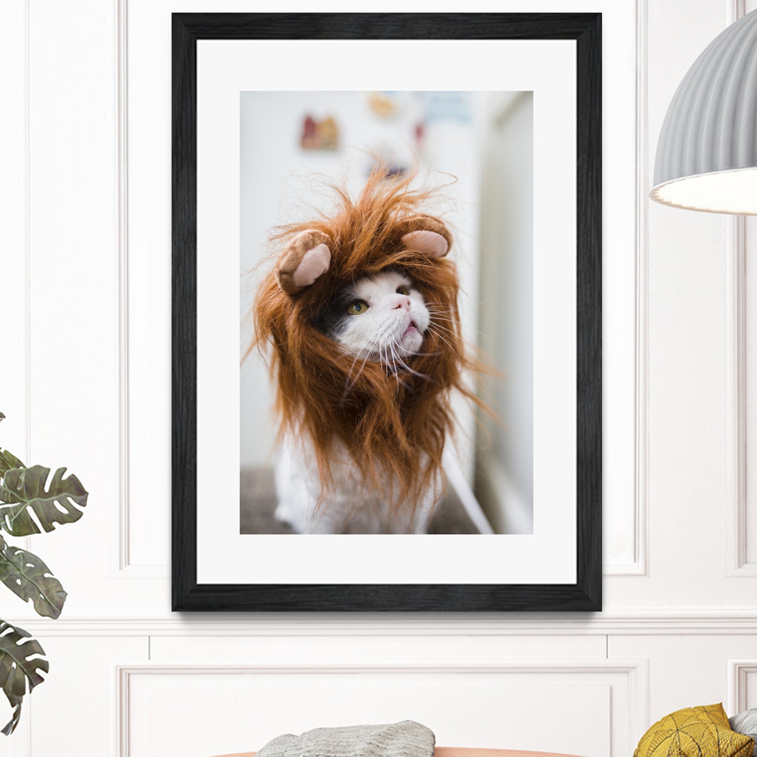 Cat lion by Jovana Rikalo on GIANT ART - orange photo manipulation