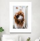 Cat lion by Jovana Rikalo on GIANT ART - orange photo manipulation