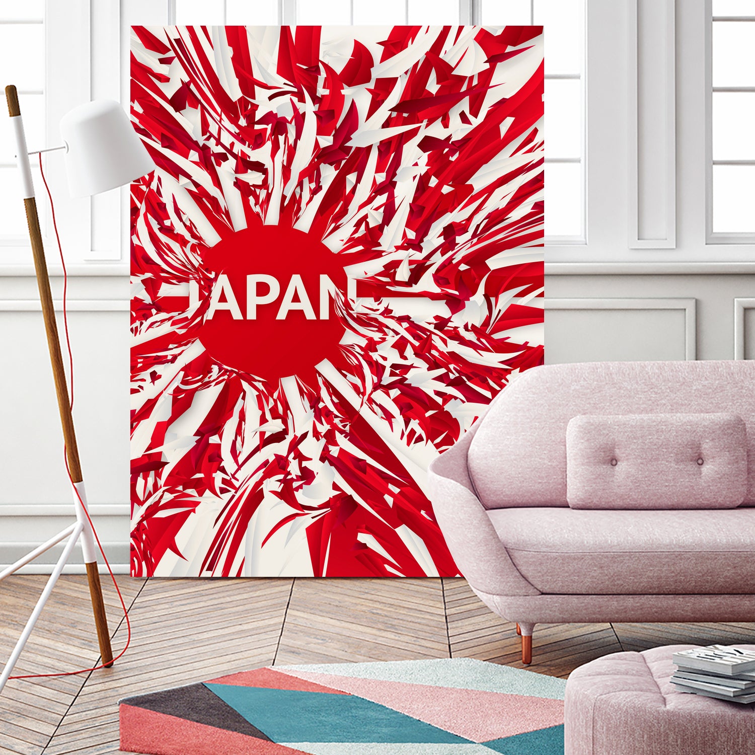 Japan by Danny Jardim on GIANT ART - red digital painting