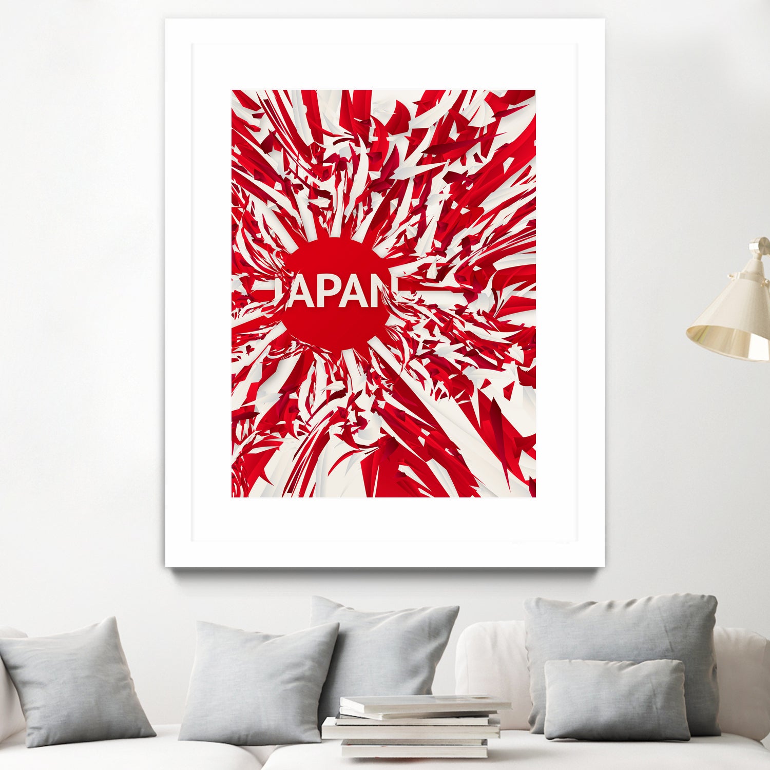 Japan by Danny Jardim on GIANT ART - red digital painting